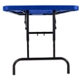 thumbnail image 2 of NPS 30" x 72" Height Adjustable Heavy Duty Folding Table, Blue, 2 of 5