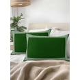 thumbnail image 3 of Waterproof Outdoor Throw Pillows with Inserts 12"x20", Green Greek Key Soft Decorative Pillowcases for Couch Bedroom, Geometric Greece Ancient Farmhouse Geo Pillow Covers for Sofa Living Room, 3 of 8