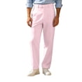 thumbnail image 2 of Jerdar Men's Solid Pleated Dress Pants, Loose Straight Fit Business Casual Long Trousers with Side Pockets, Polyester Cotton Blend Mens Lightweight Pants, 2 of 8