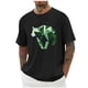 thumbnail image 2 of Tops para hombre, blusas y camisas de cuello redondo y manga corta para hombre, blusas casuales de moda con cuello redondo y estampado para hombre, blusas de poliéster para hombre., 2 of 5