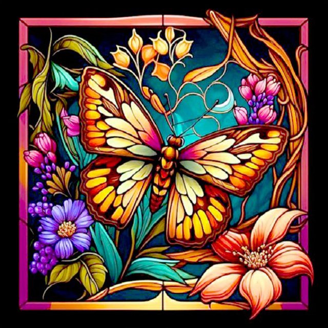 5D DIY Taladro Mariposa Manualidades Del 30x30cm