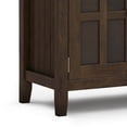 thumbnail image 3 of Simpli Home Acadian 60 inch Wide Solid Wood Transitional Large Sideboard Buffet in Brunette Brown, 3 of 14