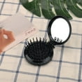 thumbnail image 2 of Gecheer Mini Pocket Hair Comb with Mirror Folding Brush Travel Hair Brush, 2 of 7