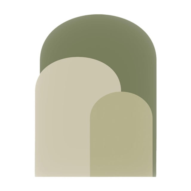 Calcomanía de pared de arco, papel tapiz de arco, guardería, interior, vacaciones, dormitorio, moderno, adhesivo y Verde