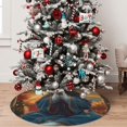 thumbnail image 5 of Rateoe Sunset Meditating Bichon Frise Print Christmas Tree Skirt 48" for Xmas Holiday New Year Party Circle Tree Mat Ornaments Decoration, 5 of 7