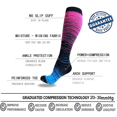 thumbnail image 5 of 3 Pairs Copper Compression Socks for Women & Men Circulation 15-20 mmhg - Better Blood Flow, Swelling, Best Support for Medical, Running, Nursing, 5 of 6