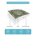 thumbnail image 4 of Quilts Queen Size Bedding Set, Sage Green Coastal Reversible Summer Quilt 3 Pieces, Starfish Coral Summer Beach Ocean Lightweight Bedspreads Coverlets with 2 Pillow Shams for All Seasons, 4 of 5