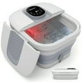 thumbnail image 1 of MaxKare Collapsible Foot Spa Bath Massager with Heat, Digital Display Remote Control, 6 Large Massage Rollers,Grey, 1 of 10