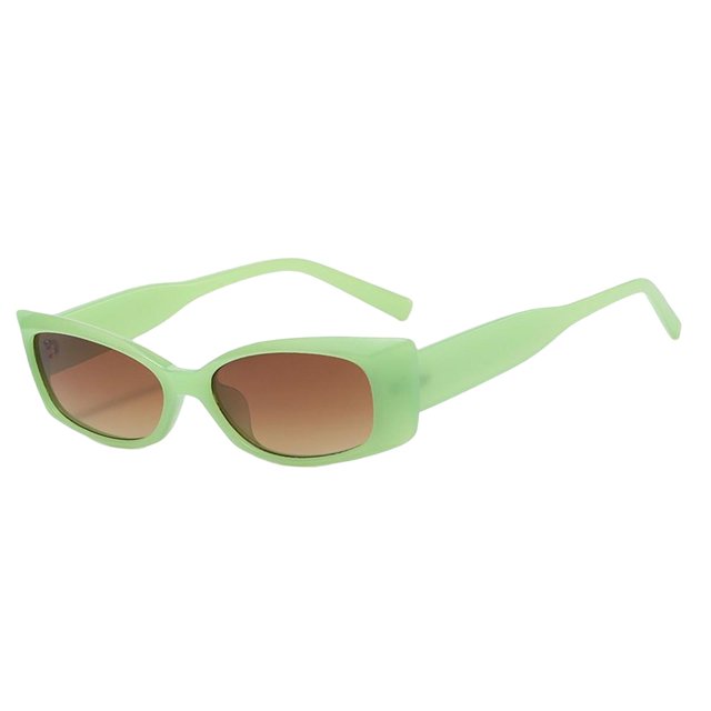 Gafas de sol Fernando rectangulares para mujer estilo Retro montura ancha VERDE