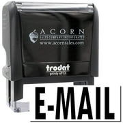 Large Self-Inking E Mail Stamp, Trodat Printy 4913, Press and Print Stamping, Impression Size 7/8" x 2-1/4", Up to 10,000 Impressions - Black Ink