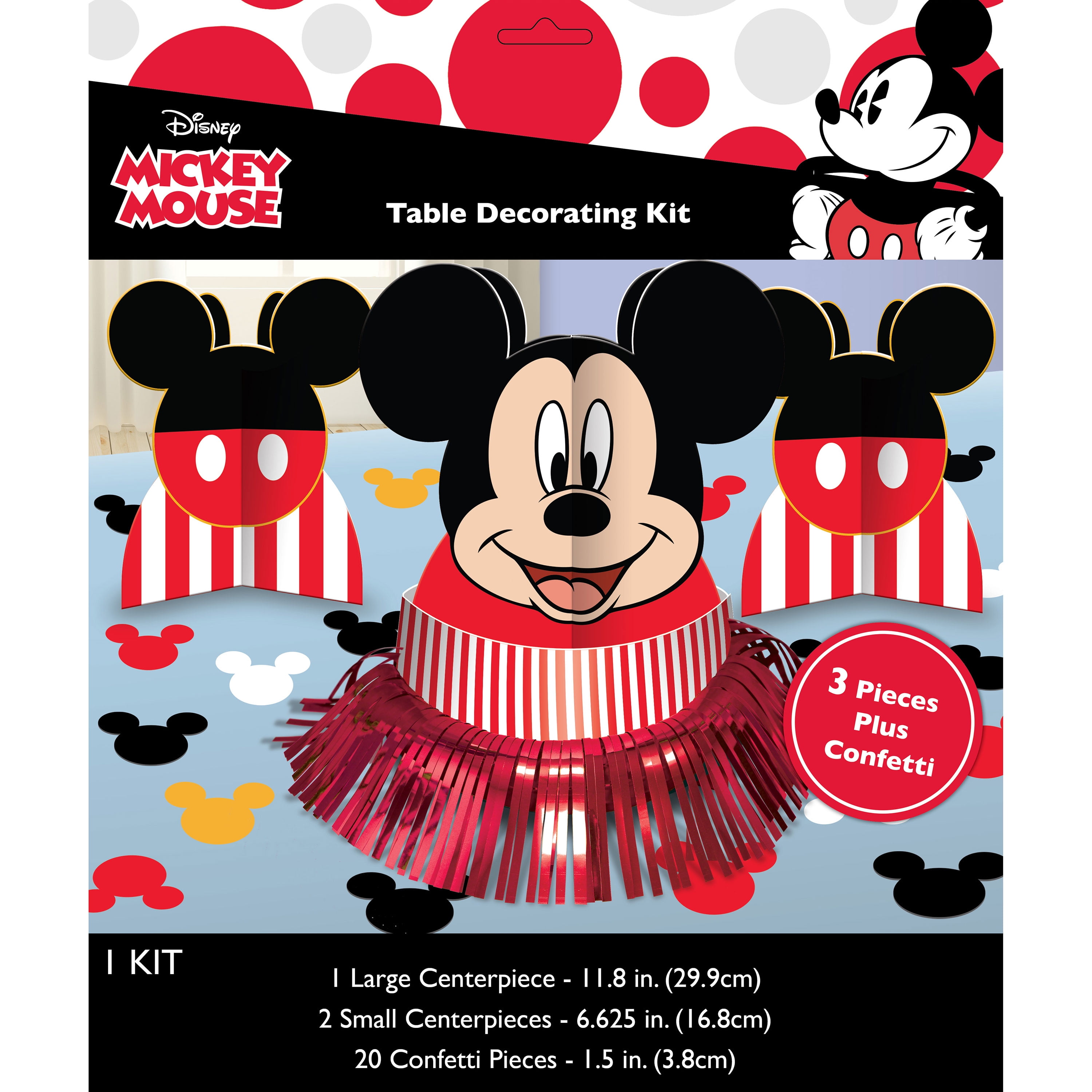 Mickey Mouse Party Table Decorating Kit, 23pcs