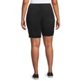 thumbnail image 2 of Terra & Sky Women's Plus Size High Rise Curvy Bermuda Shorts, 2 of 5