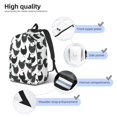 thumbnail image 7 of Wukai Retro Rooster Paper Reusable Cosmetic bag,Travel Toiletry Organizer Capacity,Waterproof Puzzle Bags, 7 of 7