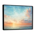 thumbnail image 2 of Designart "Orange Sky euphony Of Horizon" Nautical & Beach Floater Framed Canvas Art Print, 2 of 7