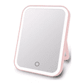 thumbnail image 1 of Espejo De Vanidad Recargable Usb Portátil Led De 3 Niveles, Rosa, 1 of 4