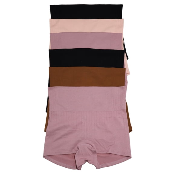 Angelina Seamless High Waist Shaping Boyshorts (6-Pack)