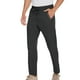 thumbnail image 1 of Amzcrzy Pantalones Deportivos Hombre Senderismo Cintura Elástica Ligera Transpirables Resistentes Al Agua Color Liso Joggers 4 Direcciones Bolsillos Cremallera Tallas S-4XL Negro, 1 of 4