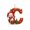 C, variant on OCCOA 2D Acrylic Christmas Letter Ornaments Alphabet Hanging Pendants DIY Tree Decor for Mantel Window Wreath Fireplace Home Holiday Gift for Family Kids Xmas Present, E