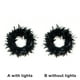 thumbnail image 5 of Ounissouiy Guirnalda de plumas negras, guirnaldas colgantes para puerta, colgador de Halloween, colgante para o trato, recuerdos de fiesta para el Kits de decoración para fiestas Con luz Ounissouiy HA068717-02, 5 of 6