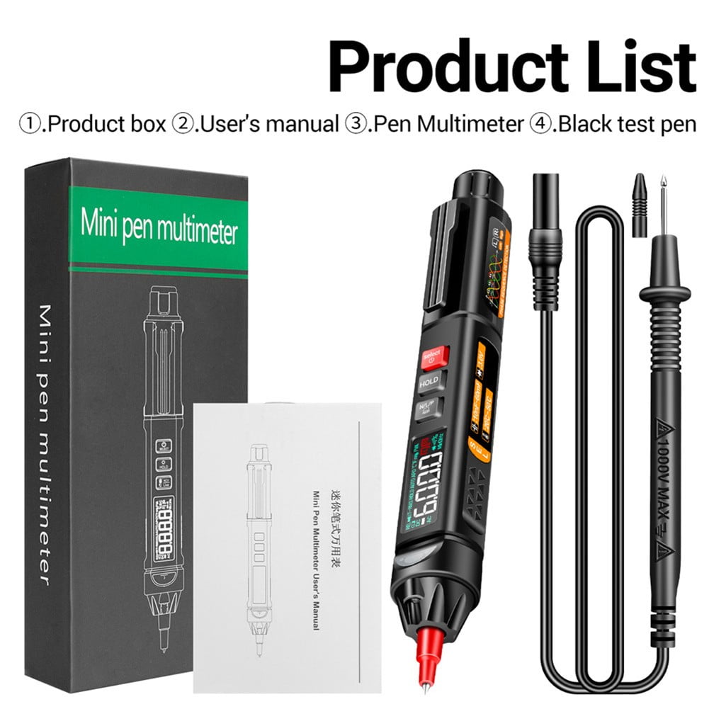 A3009 for Mini Digital Multimeter Pen Smart Voice Broadcast Tester Meter DC AC Meter