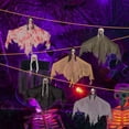 thumbnail image 4 of Spooky Halloween Hanging Ghost Realistic with Hanging Rope Ghost Face Ghost Small Hanging Flag Arrangement Patio Porch Outdoor, 4 of 8