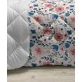 thumbnail image 3 of Wildflower Down Alternative Comforter, Colorful Romantic Spring Buds Flowers and Leaves Repetition, Microfiber Quilt for All Season, 5 Sizes, Blush Salmon, by Ambesonne, 3 of 3