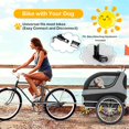 thumbnail image 2 of Dog Bike Trailer - HAPPAWS Dog Trailer for Bicycle, Cargo Cycle Trailers Wagon Cart Pet Bike Carrier w/ 3 Doors, Aluminum Wheels, Safety Flag, Easy to Connect&Disconnect, Collapsible to Store, 2 of 14