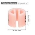 thumbnail image 2 of Uxcell Clothes Hanger Marker S Fit 3.5mm Rod for Garment Color Coding Pink 150 Pack, 2 of 5