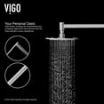 Vigo Shower Panel System with Round Rain Shower Head