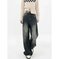 thumbnail image 2 of Jeans Baggy Y2K Harajuku pour Femmes, Mode Urbaine Rétro, Mode d'Automne, Jeans Amples à Jambe Grand pour Femmes, 2 of 5