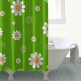 thumbnail image 4 of Waterproof Daisy Flower Shower Curtain 72x72 Inch Boho Style Polyester Unique Shower Curtain for Bathroom Hotel Home Decor with 12 Plastic Hooks, 4 of 5