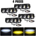 thumbnail image 1 of Auto LED Driving Light Dual Color Motorcycle Spotlight Hi Low Beam Fog Lamps for Car Truck SUV UTV 12V 24V Mini Lens Headlight, 1 of 1