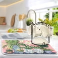 thumbnail image 5 of Yayeee Dish Drying Mat for Kitchen Counter 18"x24" Microfiber Absorbent Pad, Floral Vase, 5 of 7