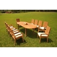 thumbnail image 6 of Grade-A Teak Dining Set: 10 Seater 11 Pc: 94" Oval Table And 10 Goa Stackng Arm Chairs Outdoor Patio WholesaleTeak #51GO1211, 6 of 6