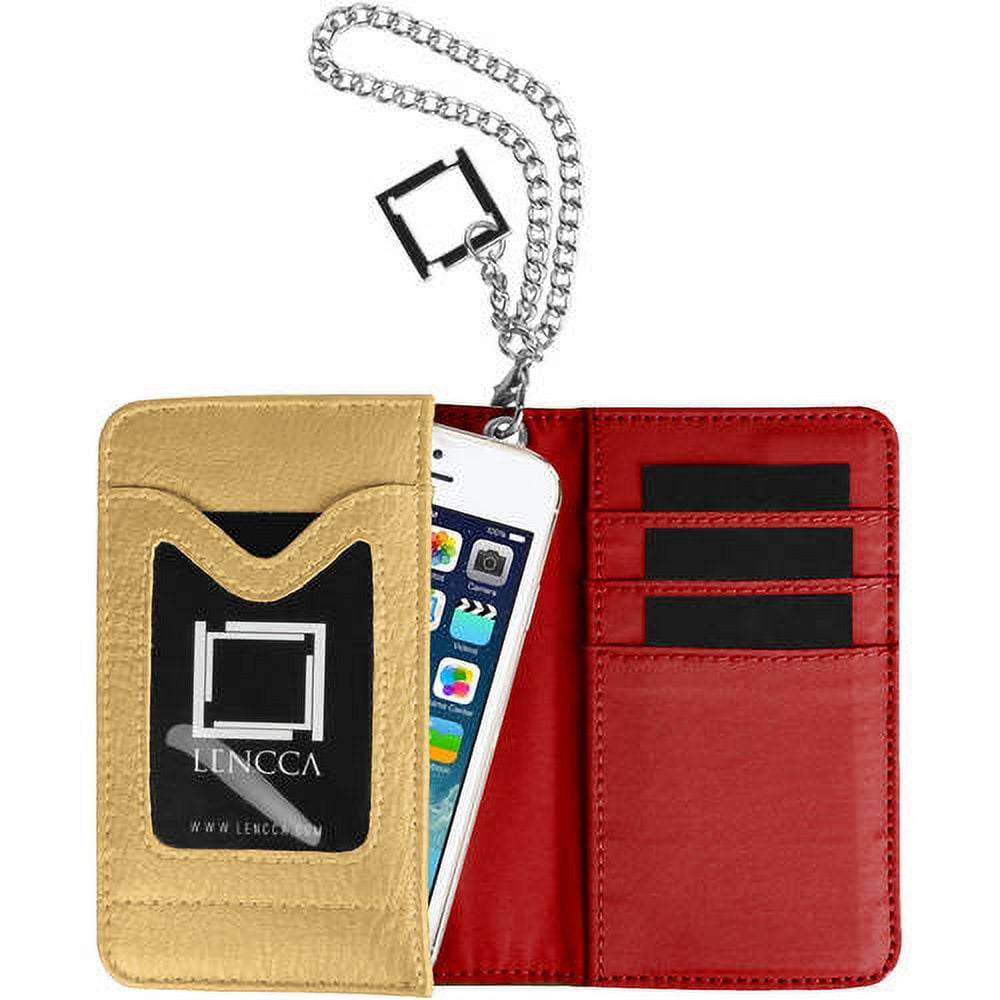 LENCCA Kymira II Women's Universal Protection Wallet Case with Wristlet Strap, Fits Phones up to 5"