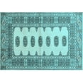 thumbnail image 1 of Ahgly Company Indoor Rectangle Southwestern Light Blue Country Area Rugs, 7' x 9', 1 of 4