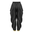 thumbnail image 6 of Aislor Boys Satin Pants Hippie Dance Harem Trousers for Halloween Carnival Party Balls Black 16, 6 of 7