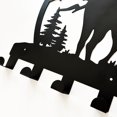 thumbnail image 4 of Deer Silhouette Design Metal Hooks Wall Decor, 7-Hook Animal-Themed Storage Wall Hook for Entryway Organizer 13" H, 4 of 7