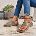 thumbnail image 3 of Dakaela Orthopedic Wedge Sandals for Women Comfortable Walking Dressy Slides 2026 Ladies Platform Slingback Casual Shoes Indoor Outdoor Bronze 8, 3 of 9