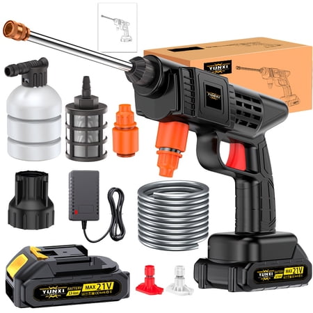 2026 New Cordless Pressure Washer, Portable Hydro Washer with Lithium Battery, Powerful Cleaning for Car/Garden/Floor/Fence/Balcony, Outdoor Cleaning Tool Set