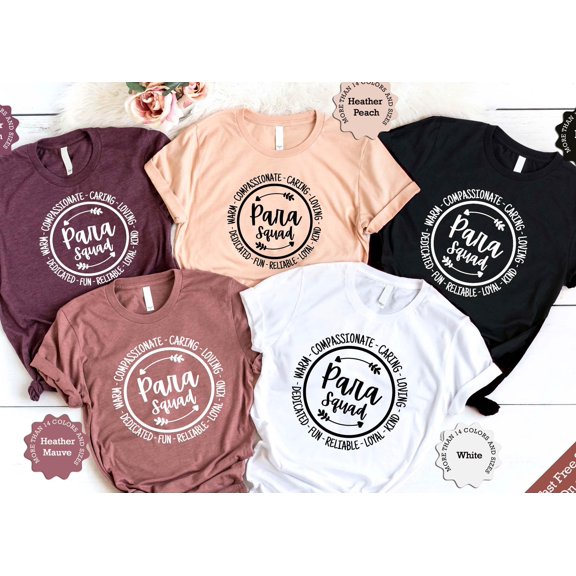 Para Squad TShirt Paraprofessional Teacher Aide Shirt