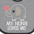 thumbnail image 4 of Inktastic My Nona Loves Me Grandchild Boys or Girls Baby Bib, 4 of 4