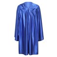 thumbnail image 2 of Toptie Unisex Shiny Preschool and Kindergarten Graduation Gown Cap Tassel Set 2024 Costume Robes for Baby Kids-Royal Blue-M, 2 of 4