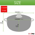 thumbnail image 3 of Chef Pro Commercial Grade Aluminum Caldero Stock Pot, 1.9 Quarts, Silver, 3 of 6