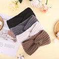 thumbnail image 6 of 4 Pieces Chunky Knit Headbands Braided Winter Headbands Ear Warmers Crochet Head Wraps for Women Girls, 6 of 7