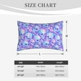 thumbnail image 4 of Daiia Blue Skull Daisy Bedding Waterproof Pillow Protector Zippered Queen – Bed Bug Proof Pillow Encasement-20"x30", 4 of 6