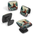 thumbnail image 2 of 4 Pcs Cabinet Handle Drawer Pulls Sea Lion Knobs with Screws Square Furniture Office Cabinet Knob Decoration, 2 of 7