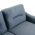 thumbnail image 4 of 54" Loveseat Sofa, Modern Chenille Fabric Tufted Upholstered 2 Seater Sofa with Curved Backrest and Removable Seat Cushion, Comfy Couch for Living Room Bedroom Office, Gray, 4 of 7