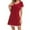 Wine, variant on Aloohaidyvio Nightgown for Women Loose Sleepwear V Neck Pajama Dress Soft Nightshirt Sleeveless Nightdress Chemise Sizes S