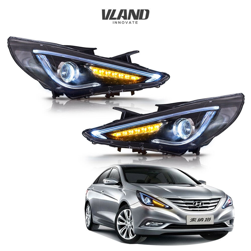 Buy Customized Dual Beam Sequential LED Headlights w DRL for Hyundai